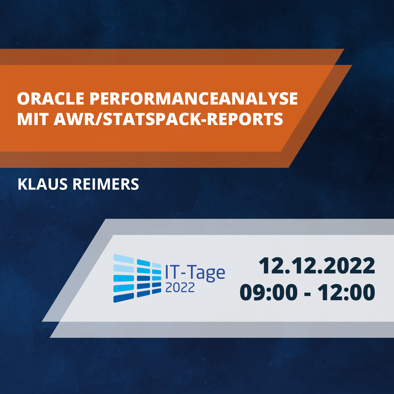 Ankündigung: Oracle Database: Oracle Performanceanalyse mit AWR/statspack-Reports